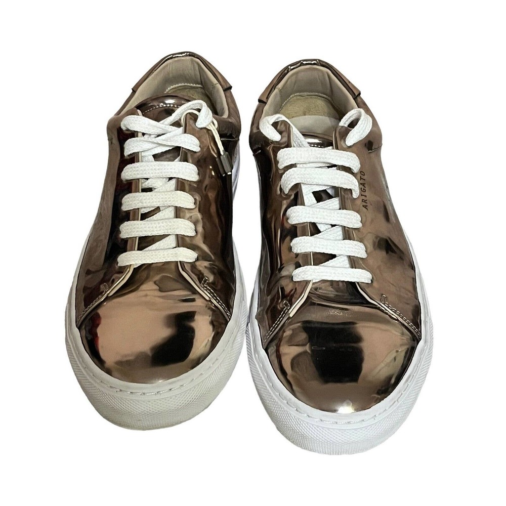 Axel Arigato •Women 40/ 9•Rose Gold Metallic Copper Low Top Lace Up Sneaker Shoe